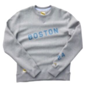 NEW Tracksmith Trackhouse Crew Boston 2024  | RARE Sweatshirt Gray/Blue (Large)